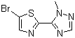 structure of CAS# 1014983-33-5, 5-(5-溴噻唑-2-基)-1-甲基-1H-[1,2,4]三唑