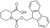 structure of CAS# 101555-63-9, (R)-N-Fmoc-哌啶-2-甲酸