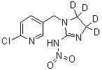 structure of CAS# 1015855-75-0, 吡虫啉-d<sub>4</sub>