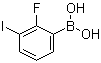 structure of CAS# 1016231-39-2, 2-氟-3-碘苯硼酸