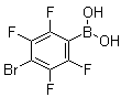 structure of CAS# 1016231-40-5, 4-溴-2,3,5,6-四氟苯硼酸