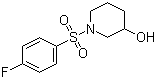 structure of CAS# 1016538-89-8, 1-[(4-Fluorophenyl)sulfonyl]-3-piperidinol