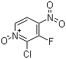 structure of CAS# 101664-56-6, 2-氯-3-氟-4-硝基吡啶 N-氧化物