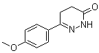 CAS # 1017-06-7, 6-(4-Methoxyphenyl)-4,5-dihydro-2H-pyridazin-3-one, 2,3,4,5-Tetrahydro-6-(4-methoxyphenyl)-3-pyridazinone