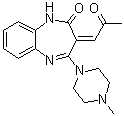 CAS # 1017241-34-7, (3Z)-1,3-Dihydro-4-(4-methyl-1-piperazinyl)-3-(2-oxopropylidene)-2H-1,5-benzodiazepin-2-one