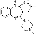 structure of CAS# 1017241-36-9, (1Z)-1-[4,5-Dihydro-2-(4-methyl-1-piperazinyl)-4-thioxo-3H-1,5-benzodiazepin-3-ylidene]-2-propanone