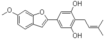 CAS # 1017277-40-5, Sanggenofuran B, 5-(6-Methoxy-2-benzofuranyl)-2-(3-methyl-2-buten-1-yl)-1,3-benzenediol