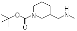 structure of CAS# 1017356-25-0, 3-[(甲基氨基)甲基]哌啶-1-甲酸叔丁酯