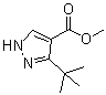 structure of CAS# 1017782-45-4, 3-叔丁基-1H-吡唑-4-羧酸甲酯
