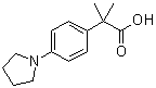 structure of CAS# 1018660-79-1, alpha,alpha-二甲基-4-(1-吡咯烷基)苯乙酸