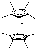 structure of CAS# 101932-75-6, 1,1',2,2',3,3',4,4'-八甲基二茂锰