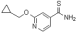 structure of CAS# 1019546-78-1, 2-(环丙基甲氧基)-4-吡啶硫代甲酰胺