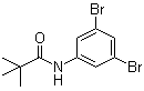 structure of CAS# 1020252-74-7, N-(3,5-二溴苯基)-2,2-二甲基丙酰胺