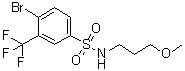 structure of CAS# 1020252-98-5, 4-溴-N-(3-甲氧基丙基)-3-(三氟甲基)苯磺酰胺