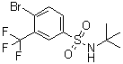 structure of CAS# 1020253-06-8, 4-溴-N-叔丁基-3-(三氟甲基)苯磺酰胺
