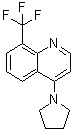 structure of CAS# 1020253-07-9, 4-(1-吡咯烷基)-8-(三氟甲基)喹啉