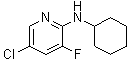 structure of CAS# 1020253-24-0, 5-氯-N-环己基-3-氟-2-吡啶胺