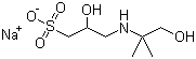 AMPSO sodium salt molecular structure (CAS 102029-60-7)