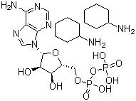 Adenosine 5'-(trihydrogen diphosphate) cyclohexanamine salt molecular structure (CAS 102029-87-8)