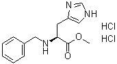 structure of CAS# 102029-99-2, N-(Phenylmethyl)-L-histidine methyl ester dihydrochloride
