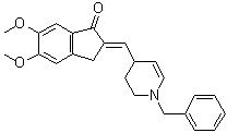 CAS # 1020661-51-1, 2,3-Dihydro-5,6-dimethoxy-2-[[1,2,3,4-tetrahydro-1-(phenylmethyl)-4-pyridinyl]methylene]-1H-inden-1-one