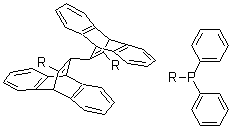 structure of CAS# 1020670-88-5, 12,12'-双(二苯基膦基)-9,9',10,10'-四氢-11,11'-联-9,10-乙烯桥蒽