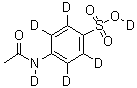 CAS 登录号：1020718-75-5, 4-(乙酰氨基-d)-苯-2,3,5,6-d<sub>4</sub>-磺酸-d