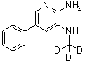 CAS # 1020719-03-2, N3-(Methyl-d<sub>3</sub>)-5-phenyl-2,3-pyridinediamine