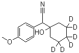 CAS 登录号：1020719-31-6, alpha-(1-羟基环己基-3,3,4,4,5,5-d<sub>6</sub>)-4-甲氧基苯乙腈