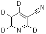 CAS # 1020719-32-7, 3-Pyridine-2,4,5,6-d<sub>4</sub>-carbonitrile