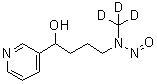 structure of CAS# 1020719-61-2, alpha-[3-(Methyl-d<sub>3</sub>-nitrosoamino)propyl]-3-pyridinemethanol