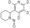 CAS 登录号：1020719-68-9, 5-(1-亚硝基-2-哌啶基)吡啶-2,3,4,6-d<sub>4</sub>
