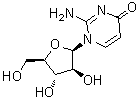 structure of CAS# 10212-30-3, 2-Amino-1-beta-D-arabinofuranosyl-4(1H)-pyrimidinone