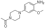 structure of CAS# 1021426-42-5, 4-(4-Acetyl-1-piperazinyl)-2-(methyloxy)aniline