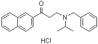 structure of CAS# 1021868-92-7, 3-[异丙基(苄基)氨基]-1-(2-萘基)-1-丙酮盐酸盐