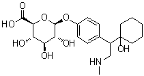 CAS # 1021933-99-2, 4-[1-(1-Hydroxycyclohexyl)-2-(methylamino)ethyl]phenyl beta-D-glucopyranosiduronic acid
