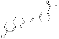 CAS 登录号：1021946-05-3, 3-[(1E)-2-(7-氯-2-喹啉基)乙烯基]苯甲酰氯