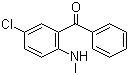 structure of CAS# 1022-13-5, 2-甲氨基-5-氯二苯甲酮