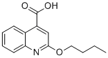 structure of CAS# 10222-61-4, 2-丁氧基喹啉-4-羧酸