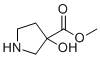 structure of CAS# 1023595-13-2, Methyl 3-hydroxypyrrolidine-3-carboxylate