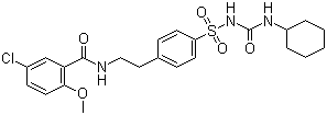 structure of CAS# 10238-21-8, 格列本脲