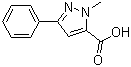 structure of CAS# 10250-64-3, 2-甲基-5-苯基-2H-吡唑-3-甲酸