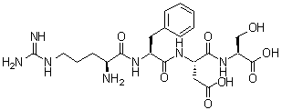 structure of CAS# 102567-19-1, L-精氨酰-L-苯丙氨酰-L-alpha-天冬氨酰-L-丝氨酸