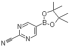 structure of CAS# 1025708-31-9, 2-氰基嘧啶-5-硼酸频哪醇酯