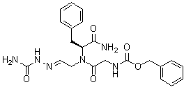 structure of CAS# 102579-47-5, N-[(苯基甲氧基)羰基]甘氨酰-N-[2-[(氨基羰基)亚肼基]乙基]-L-苯丙氨酰胺