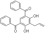 structure of CAS# 102593-74-8, 2-Allyl-4,6-dibenzoylresorcinol