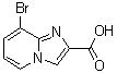 structure of CAS# 1026201-45-5, 8-Bromoimidazo[1,2-a]pyridine-2-carboxylic acid