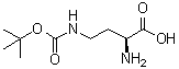 structure of CAS# 10270-94-7, (2S)-氨基-4-[(叔丁氧羰基)氨基]丁酸