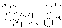 CAS # 102783-64-2, N-[[5-(Dimethylamino)-1-naphthalenyl]sulfonyl]-aspartic acid compd. with cyclohexanamine (1:2)