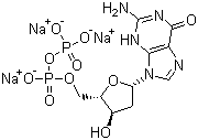 structure of CAS# 102783-74-4, 2'-Deoxyguanosine-5'-diphosphate trisodium salt